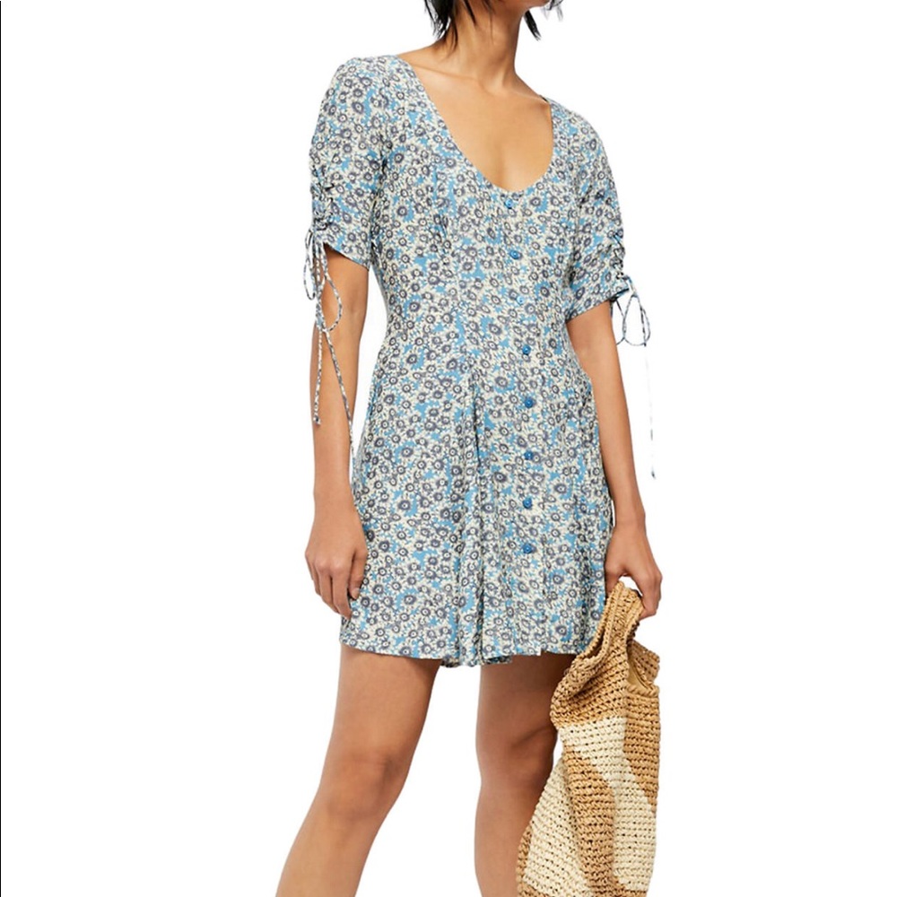 NWT Free People Laced Up Mini Dress